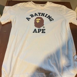Bape College Tee White
